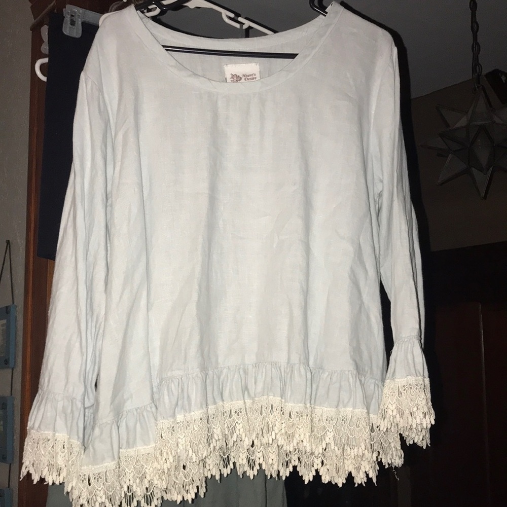 Hearts Desire by Mary Grace,  A line shirt.